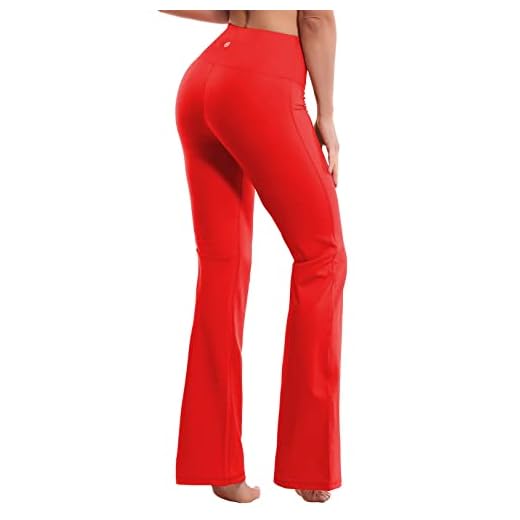 BUBBLELIME 79 cm/31 tum / 3,81 tum / 94 tum innersöm bootcut yogabyxor hög midja fukttransporterande lång kängben