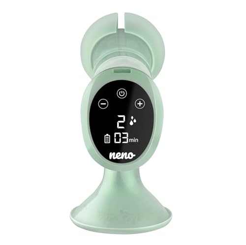 Neno Uno Milchpumpe Elektrisch Tragbare – Milch Pumpe Kabellos – Muttermilch Abpumpen mit Elektrischer Brustpumpe – mit 2 Milchbeuteln & Sauger – 6 Modi & 9 Stufen – BPA-frei – LED-Anzeige