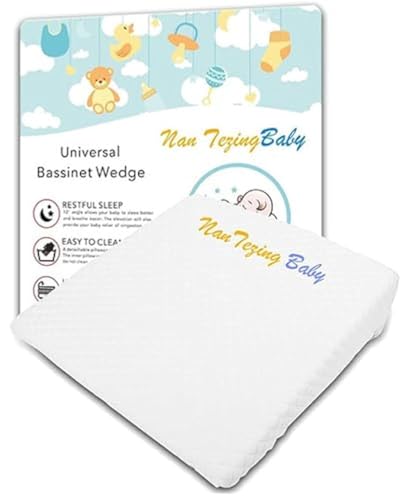 Image of NAN TEZINGBABY Pregnancy Wedge Pillow,13.3 x 12.5 x 2.8 inches with Removeable Cover