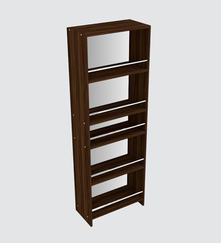 Image of SPECIALITY PANELS Kitchen Cabinet with 5 Open Shelves | Crockery Storage Cabinet | Space Organizer | Termites Resistance | Free Standing Wooden Cupboard for Kitchen Office Home | Walnut Brown
