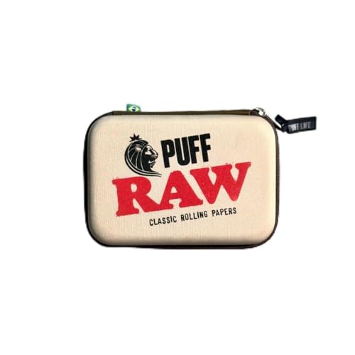 Case Bag Estojo Puff Life RAW Modelo CLASSIC Na cor Creme Edição Especial Limitada