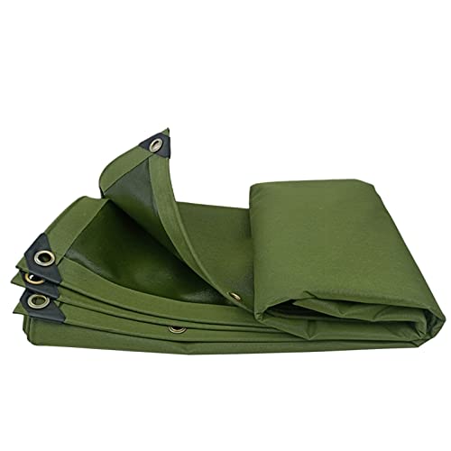 Bâche imperméable avec œillets 2x2m verte bâche de protection 600g/m² - 2