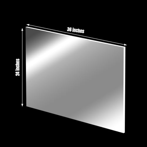 3PACK Láminas Plexiglás 24×36×1/8'' Acrílico Transparente miniatura 2