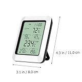 SUPVOX Termómetro Higrómetro Digital sin Batería Medidor de Temperatura y Humedad Portátil para Hogar Oficina Dormitorio con Pantalla LCD para Colgar o Escritorio