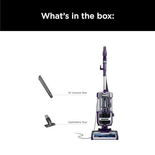 Shark Lift-Away Upright Vacuum, PowerFins, No Hair Wrap, Eggplant, ZD201 - image 8