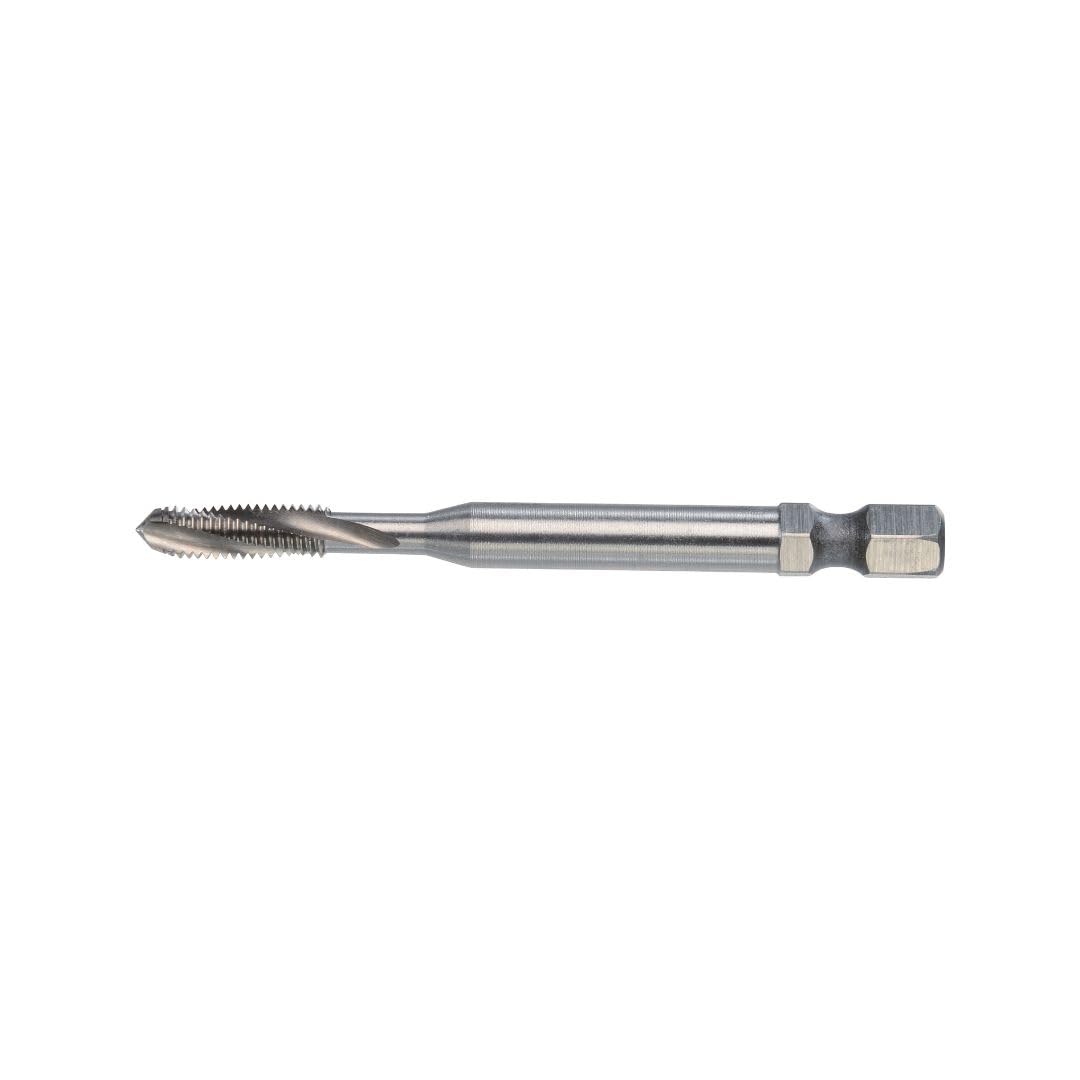Völkel Cobalt Hexdrive Machine Tap (Hex Socket) 1/4 Inch Bit | Hss-E I M5 X 0.8 | Din371 | Form C / 15°Rsp| Metric Thread, Blind Hole, Tap Cutter