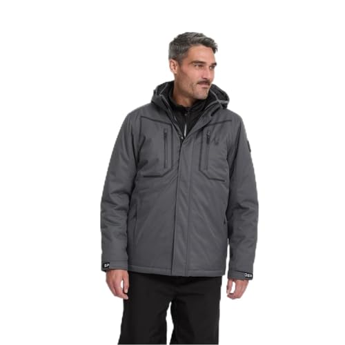 Spyder Mens 3-in-1 Snow Ski System Jacket, Polar, L