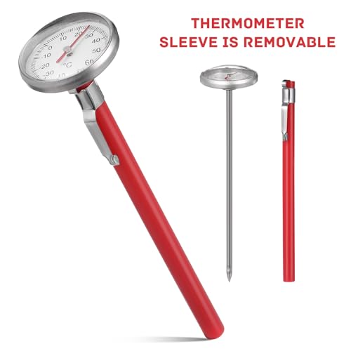 VORCOOL アウトレット エアコン温度計 アナログ A/C 機械式温度計 アナログ表示 エアコン吹き出し口 温度測定 -40~70℃ R134A エアコン吹き出し口入り温度 MT20 メーターカー飾り 温度管理用 [2]