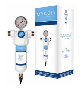 Suinga FILTRO AUTOLIMPIABLE semiautomático, con filtro de malla d acero inosidable lavable de 40 micras, Conexión de 3/4" macho de acero. Conexión 1/4" para manómetro incluido