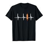 Bäcker Teigrolle Herzschlag EKG Puls Brot Backen Konditor T-Shirt