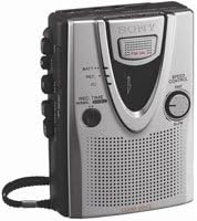 Sony TCM 400DV Handheld Standard Cassette Recorder with Clear Voice Sound System
