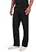 Dickies Men's Zip Fly Pull-On Scrub Pant, Black, X-Large
