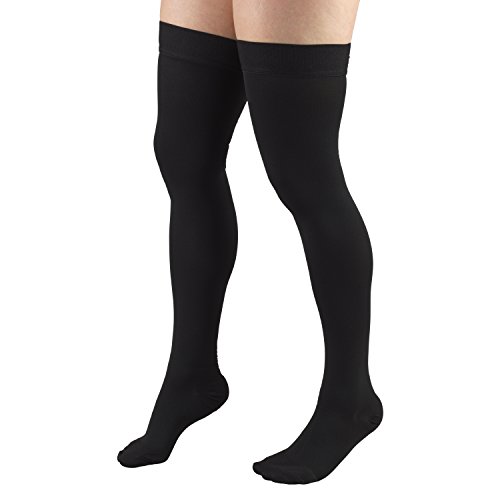 Truform 8868BL-M 20-30 Mmhg Compression Stockings For Men And Women, Thigh High Length thumb #6