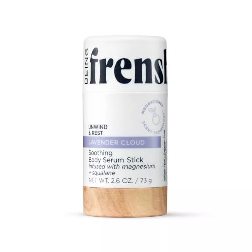 Being Frenshe Lavender Cloud Body SERUM Stick | Soothing and Hydrating with Magnesium - 2.6oz