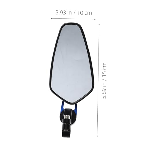 Espejos retrovisores de motocicleta azul, accesorios para manillar de aluminio 2