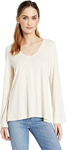Lilla P Long Sleeve Pleat Back Champagne XS