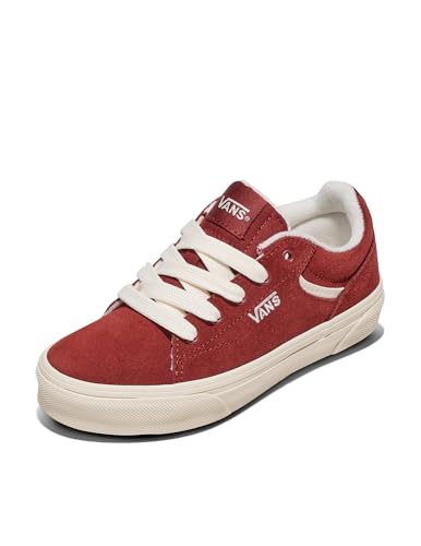 Vans Seldan Shoe | Kids' Retro Tennis Inspired Sneakers for Boys & Girls, Everyday Fashion, Chunky Lace Brick Red, 2