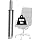 Omyoffice 5.5” Office Chair Cylinder Replacement, Class 4 Piston (Silver) | Heavy-Duty 1000 lbs, Hydraulic Pneumatic Gas Lift, Universal Fit Most Executive Gaming Desk Chairs