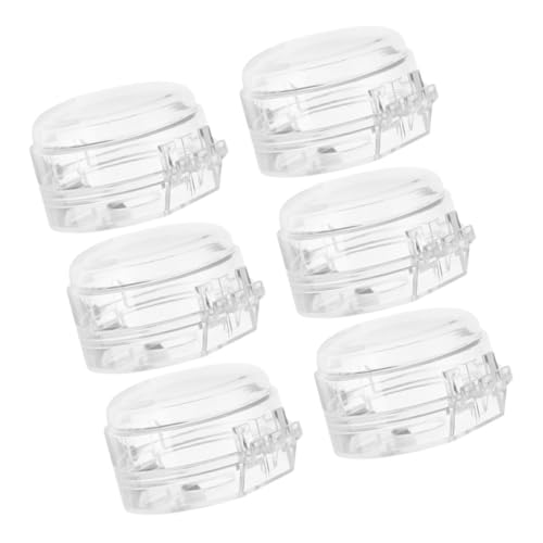 Totority Childproof Oven Knob Covers 6 Pack Gas Electric Stove Locks Easy to Clean Plastic Toddler Safe
