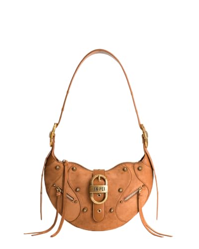JW PEI Women's Tessa Suede Shoulder Bag - Camel