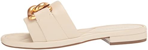 Aerosoles Women's Big Chain Slide Slipper, Eggshell, 6 Wide | Image 7