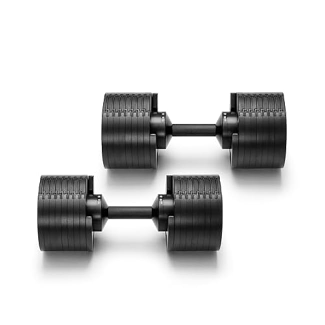 N¨¹OBELL? Adjustable Dumbbell Set, 5-50 LB or 5-80 LB, Easy Twist 2024-25 Model, All-In-One Weights Set (Pair) for Home, Original Manufacturer