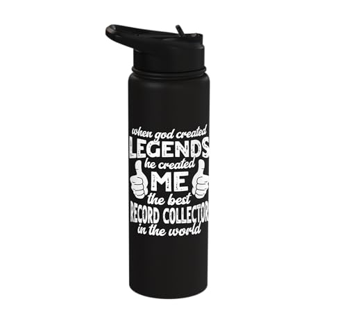 Record Collector Legend Stainless Steel Water Bottle
