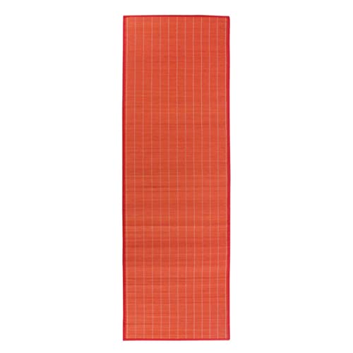 Thedecofactory Tapis en Bambou Rouge 200x65