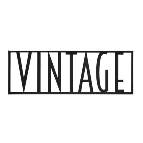 Atmosphera Créateur d'intérieur - Déco Murale Mot Vintage 50cm Noir