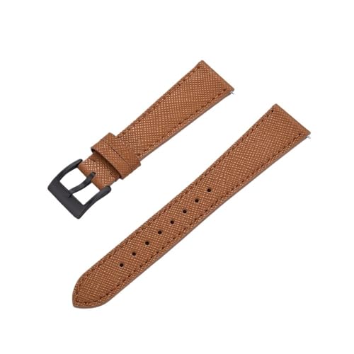 [FOCKOUPGAC] 18 20 22 24mm EHb`Xgbv Fit For Huawei p(Brown-Black,19mm)