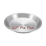 (1PC-10') Aluminum Pie Pan Commercial Grade Round Pie Plate Size 10' x 1mm Thick