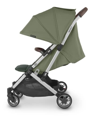 Minu V2 Stroller-Emelia (Sage Green/Silver/Chestnut Leather) #TOP2
