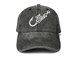 Shenbors Embroidered Gone Fishing Hat for Men Women Kids, Gift for Mom Dad Papa Grandpa, Outdoor Adjustable Snapback Trucker Hats