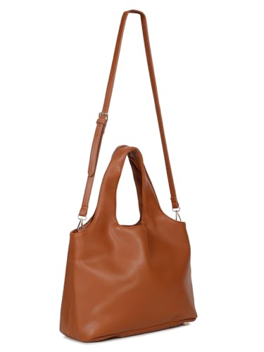Image of white lily Hobo Shoulder Bag for Women, ladies Purse for Women Handbag, Tote Bag for Women's, Gifts for Women's, Pu Leather Tote Shoulder Bag With Adjustable Strap for Traveling, Office, College