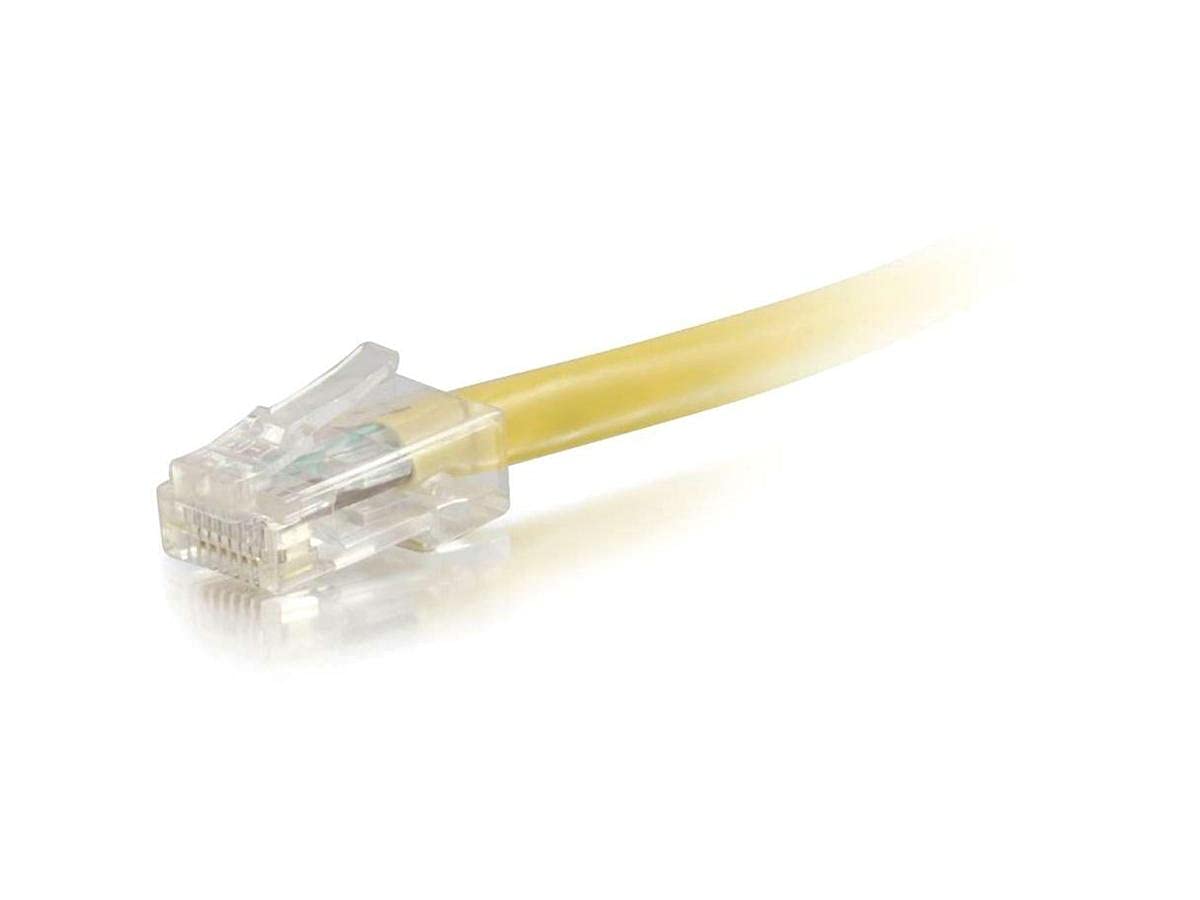 C2G 22706 Cat5e Cable - Non-Booted Unshielded Ethernet Network Patch Cable, Yellow (25 Feet, 7.62 Meters)