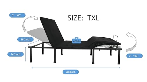 Kangmusi Three Fold-TXL Motorized Bed Base - Easy Assembly