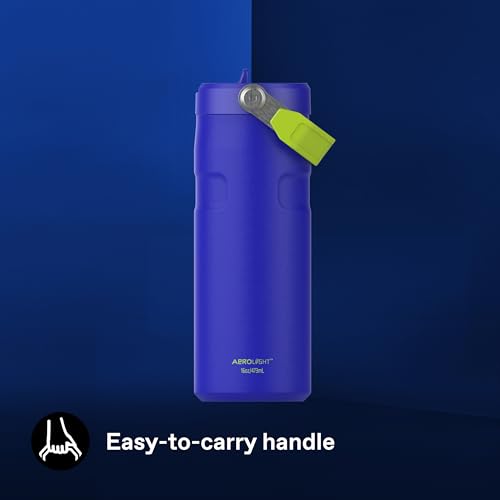 Image of Stanley 1913 Flip Straw Drinking Bottle 0.47 L Cobalt Chartreuse