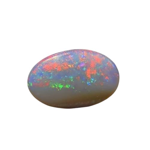 Opale blanche ovale de qualité Aa++ pour créer un bijou unique de lithothérapie