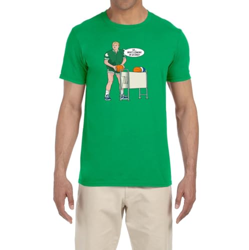 Green Larry Bird 3 Point Logo T-Shirt