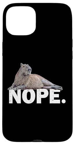 Mens Womens Boys Girls Meme Lover NOPE Capybara �X�}�z�P�[�X iPhone 15 Plus �p