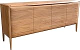 DELIFE Kommode Simcha Akazie Natur 175 cm 4 Türen Sideboard