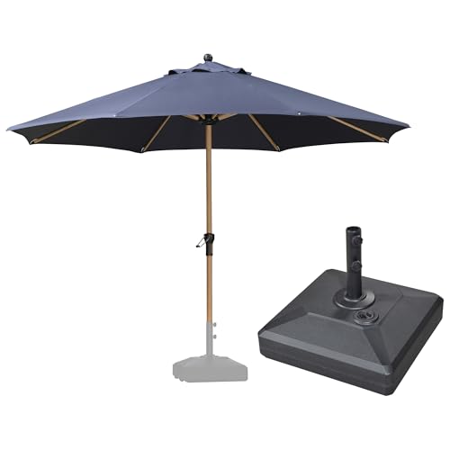 PURPLE LEAF 11 ft Patio Umbrella with Base