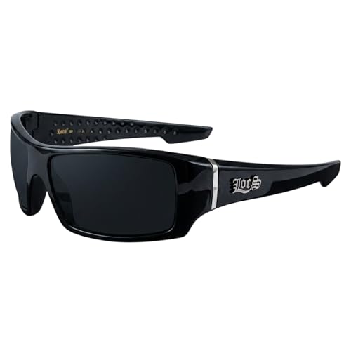 Image of Locs Men's Rectangular Hardcore Wrap Sunglasses - 9054 & 91264 Series