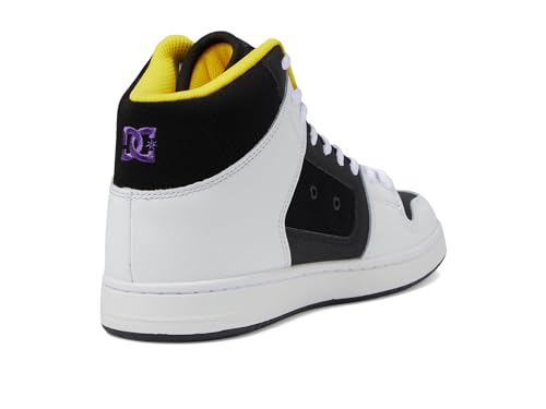 DC Shoes DC Men's Manteca 4 Hi-Top Skate Shoe Black/White/Purple 3.5