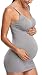 Womens Nursing Tank Tops Built in Bra for Breastfeeding Maternity Camisole Brasieres Color Black Grey White Size M Pack of 3