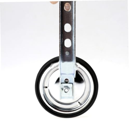 Ruedas de Entrenamiento Ajustables para Bicicleta Healifty, Estabilizadores de Acero y Caucho Resistente para Bicicletas S, Fácil Montaje, Color Negro y Plata miniatura 6