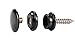 63Pcs Black Stainless Steel Fastener Screw Snap Kit, Marine Grade, 3/8