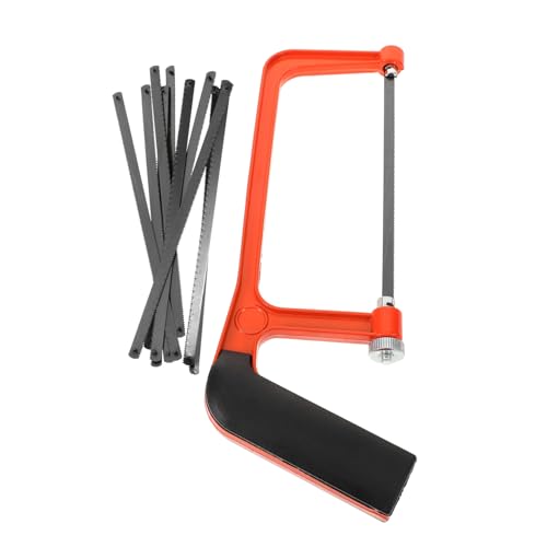 KITANDOVE 1 Juego mini pequeña marco de arco de de bricolaje Herramienta de bricolaje de arco para cortar madera herramienta de arco el plastico Orange