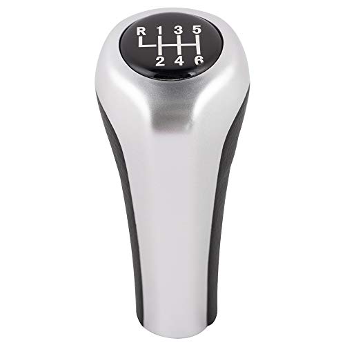LUCIAUTO Pommeau de Levier de Vitesse Remplacer la tête de Bouton de Levier de Changement de Vitesse de Voiture 1 3 5 6 Series 34 E36E46 E60 E90 E91 E92 (6 Vitesses) Cover