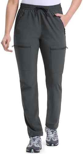33,000ft Damen Wanderhose Wasserabweisend Trekkinghose mit 5 Taschen | Schnelltrocknend, Verschleißfest, Leicht, 4-Wege-Stretch, Atmungsaktiv, Funktionshose, für Outdoor Camping La